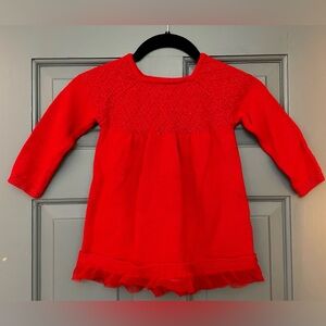 Cat & Jack Red Knit Dress 18 month